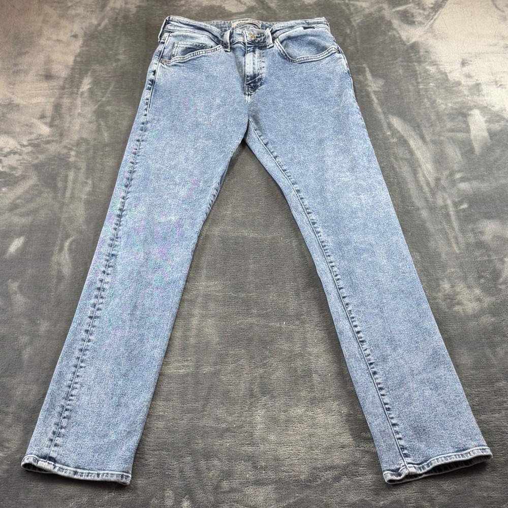 Mavi Jake Slim Leg Jeans Mens 30x33 Light Wash Blue Denim Stretch R231942